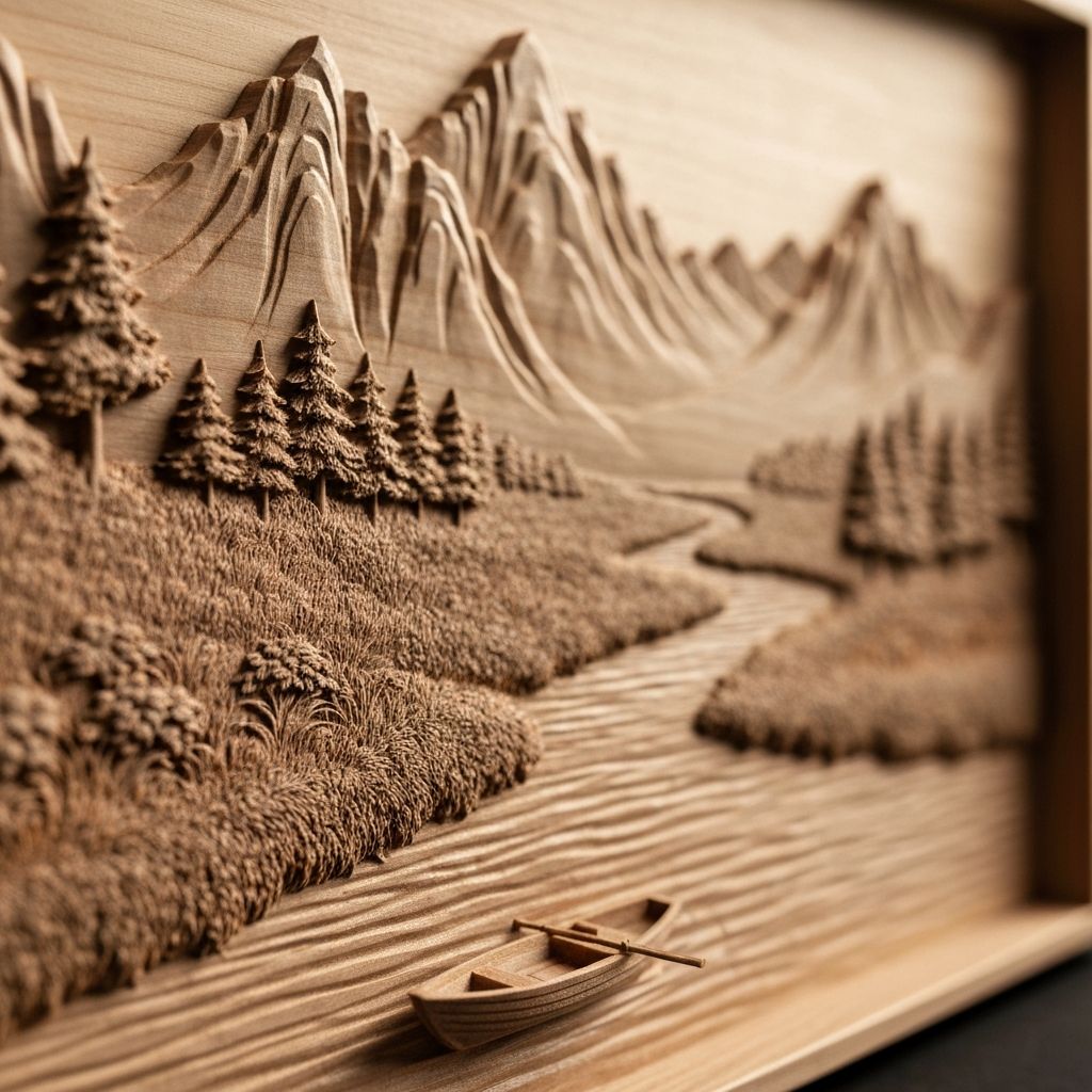 3D relief carving example